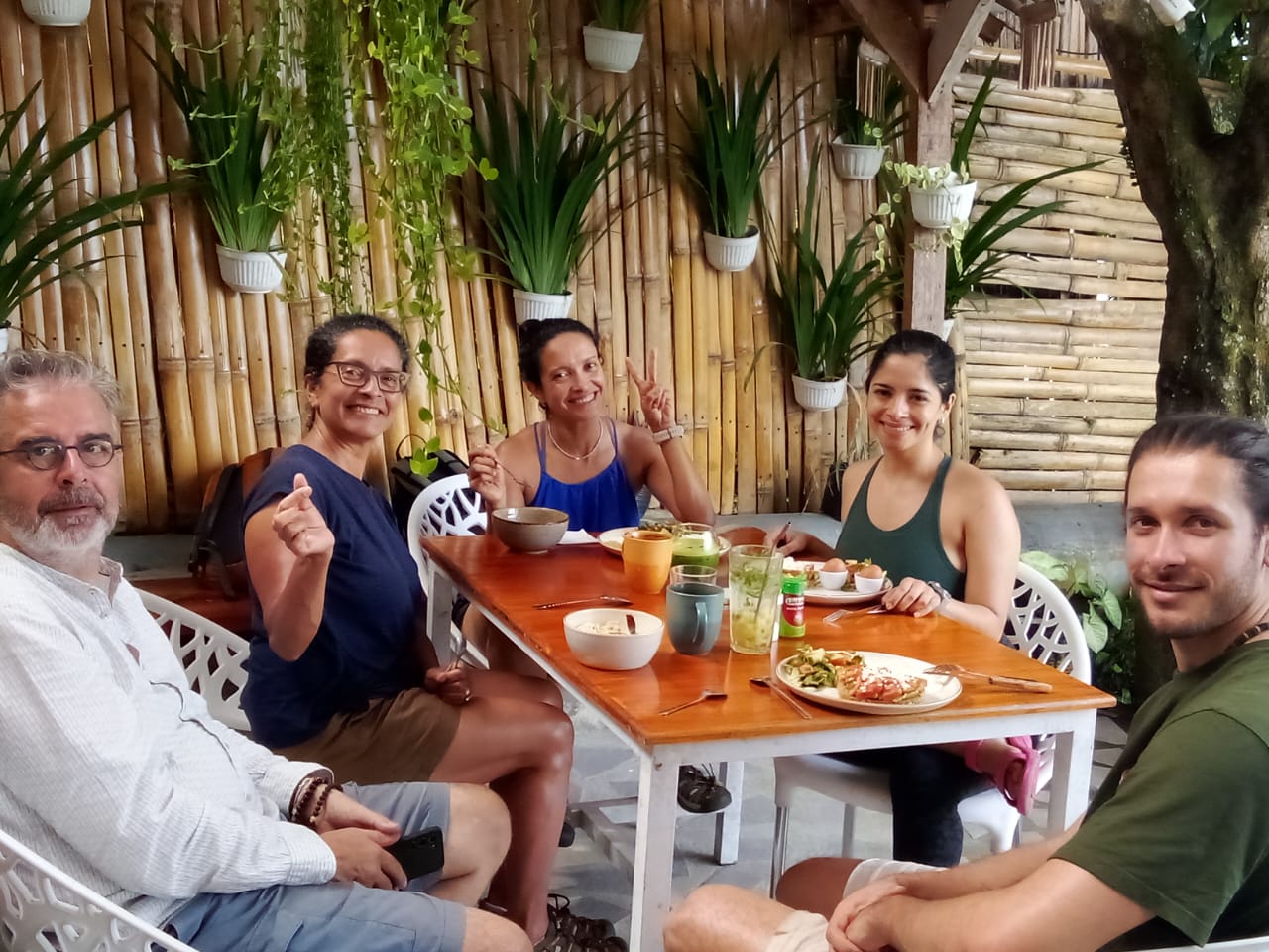 Guests enjoying their sambal with a rice bowl at Hub Tata